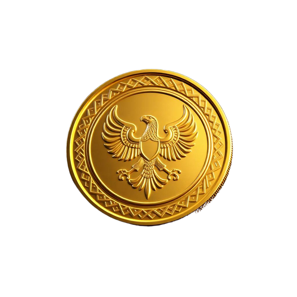 Falcon gold coin